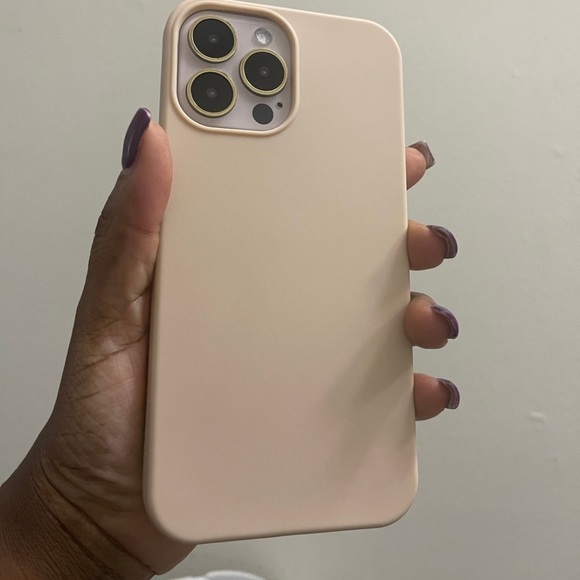 Other - iPhone 13 Pro Max beige silicone case